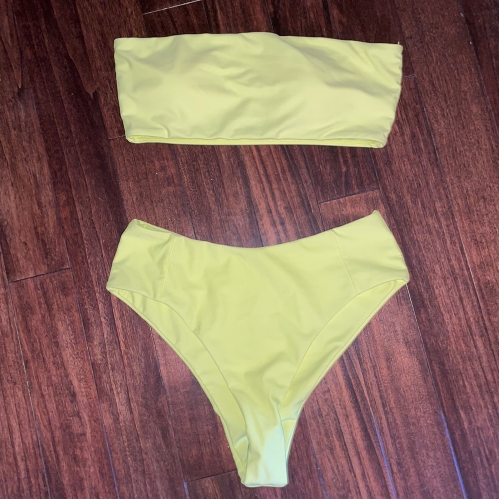 Neon Two piece bathing suit